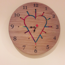 String art clock